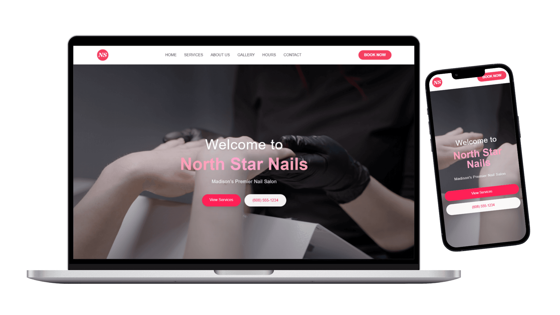 Salon website preview
